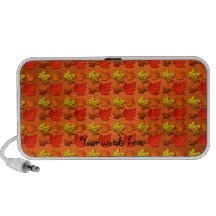 Fall leaf pattern mini speaker