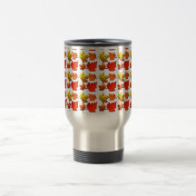 Fall leaf pattern mug