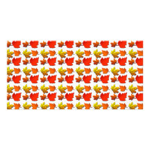Fall leaf pattern photo greeting card