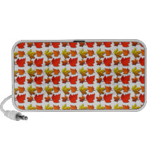 Fall leaf pattern travel speakers
