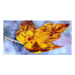 Fall Leaf Photo Greeting Card