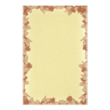 Fall Leaves Background Stationery Design