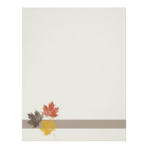 Fall Leaves Letterhead