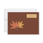 Fall Leaves RSVP Card Invite