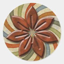 FALL LEAVES SWIRL Sticker