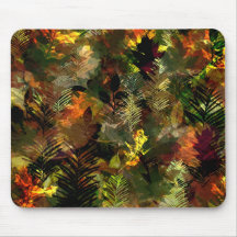 Fall Leaves Watercolour Mousepad