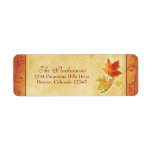 Fall Leaves Wedding Return Address Labels
