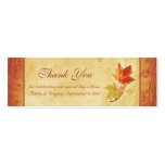 Fall Leaves Wedding Thank You Favour Tags