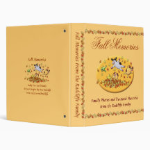 Fall Memories 3 Ring Binder