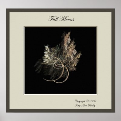 Fall Moons Fractal by KittyAnnStudio