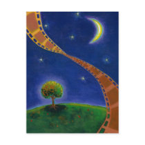 Fall night movie art fun painting for film lovers