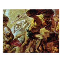 Fall Of The Titans By Rubens Peter Paul Personalized Invite