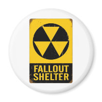 FALL OUT SHELTER REFRIGERATOR MAGNET