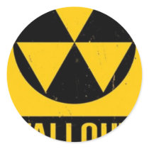 FALL OUT SHELTER ROUND STICKER