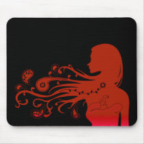 fall paisley mouse mats