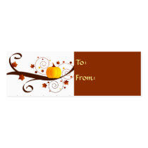 Fall pumpkin - Gifttag