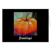 Fall Pumpkin Greeting Card