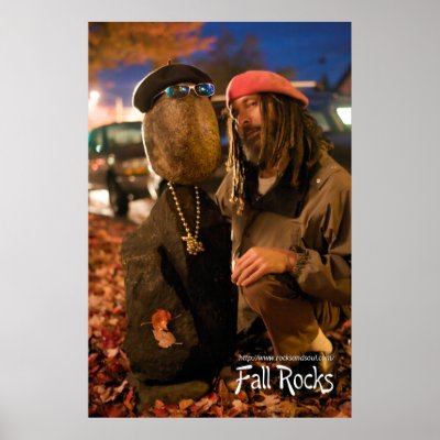 Fall Rocks Poster by Stonedancer