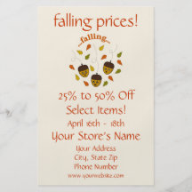 Fall Sale Flyer
