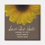 Fall Save The Date Magnet - Yellow Sunflower