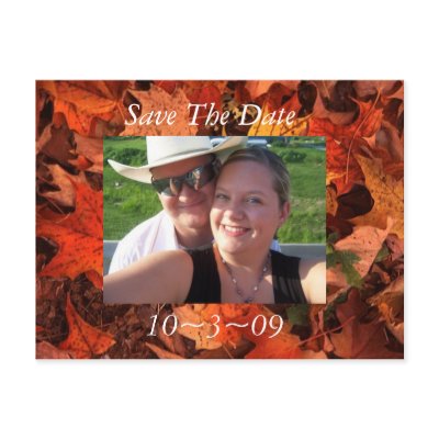 Fall Save the Date Post Cards by RyanandKrissy