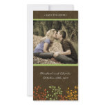 Fall Save the Date Wedding Photocard (4x8)