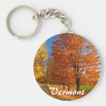 Fall Scene Key Chain