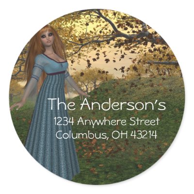 Fall Season Queen - Fantasy Address Stickers by mrssocolov4