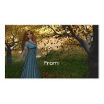 Fall Season Queen - Fantasy/Autumn Gift Tag Business Cards