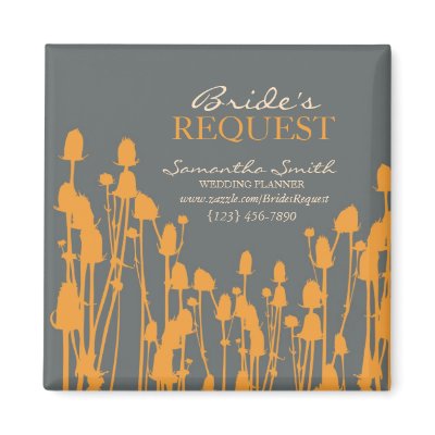 Fall Sophiscation Business Magnet by BridesRequest