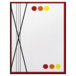 Fall Stripes and Dots Letterhead