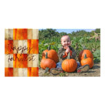 Fall textured block photocard customized photo card