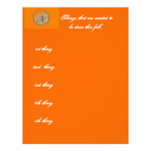 Fall Things Custom Letterhead