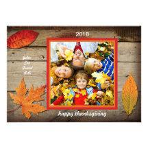 Fall Timber Photo Invitation