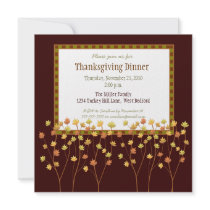 Fall Tree Thanksgiving Invitation