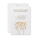 Fall Twig Tree - Response Card with Envelope Personalized Announcement
