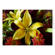 Fall Wedding Bouquet Greeting Card