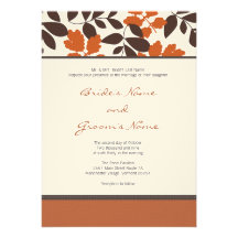 Fall Wedding Invitation