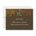 Fall Wedding Reply Cards Custom Invitation