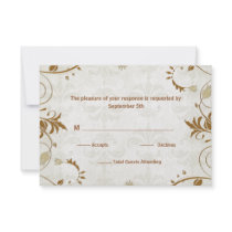 Fall Wedding Response Card