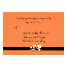 Fall Wedding RSVP Invitations