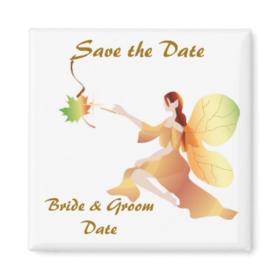 Fall Wedding Save the Date Magnet by frugalbride