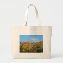 Fall Windmill at Mars Hill Mountain Maine Tote Bags