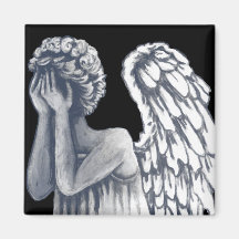 Fallen, Angel Art Products Refrigerator Magnet