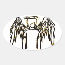 Fallen Angel Yellow Sticker
