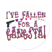 Fallen For Gangsta Stickers