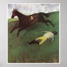 Fallen Jockey, c. 1896-98, Edgar Degas Print