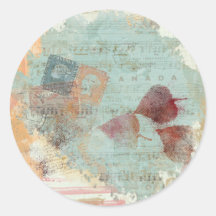 fallen leaf sticker