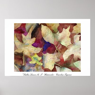 Fallen Leaves No. 2 Print by CarolineTigeress
