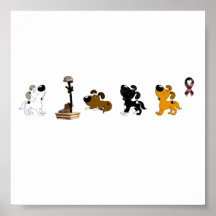 Fallen Soldier (Boots and pups mourn) Poster